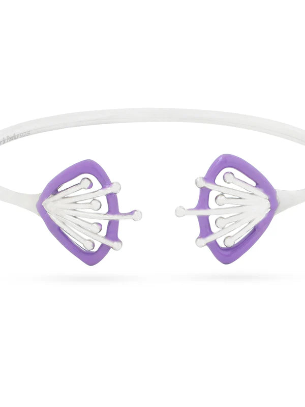 Lilac Blossom Open Bracelet