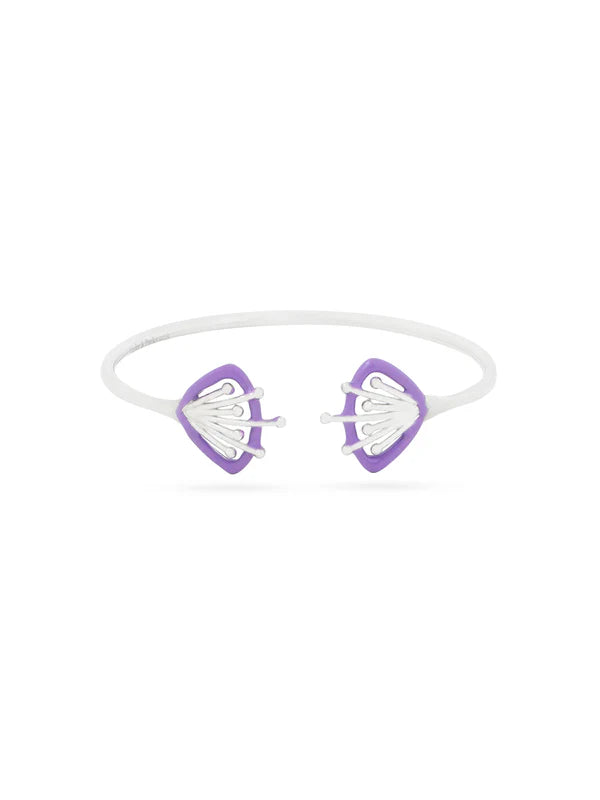 Lilac Blossom Open Bracelet
