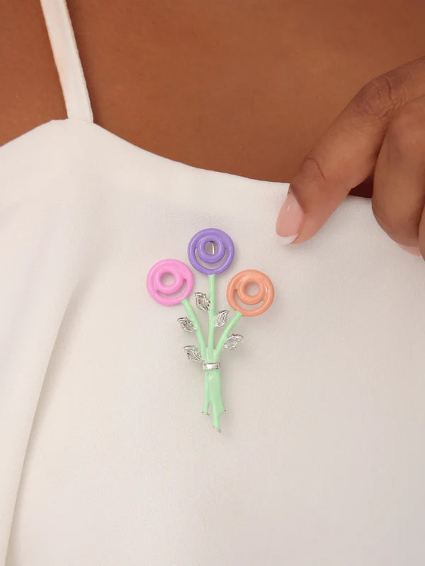 Floral Bouquet Brooch