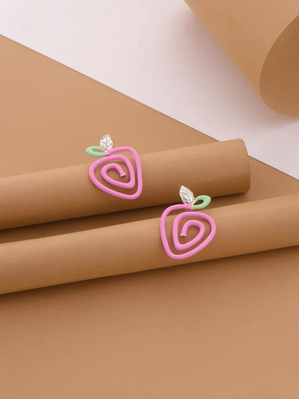 Strawberry Enamel Earrings