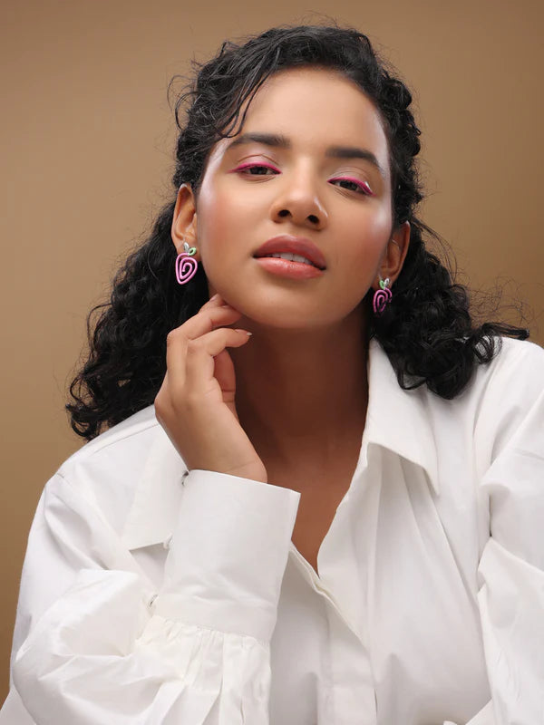 Strawberry Enamel Earrings