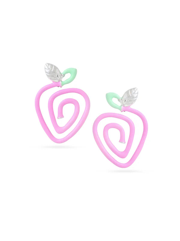 Strawberry Enamel Earrings