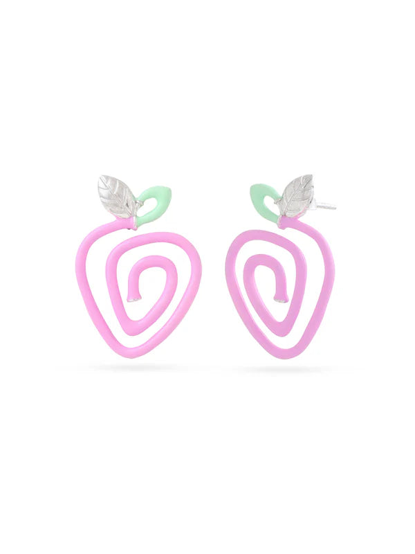 Strawberry Enamel Earrings