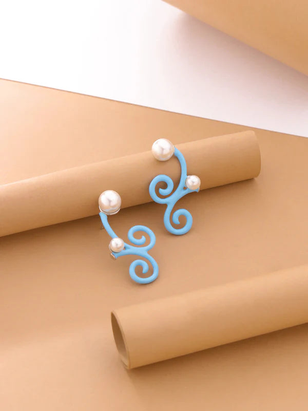 Water Tribe Pearl Earrings