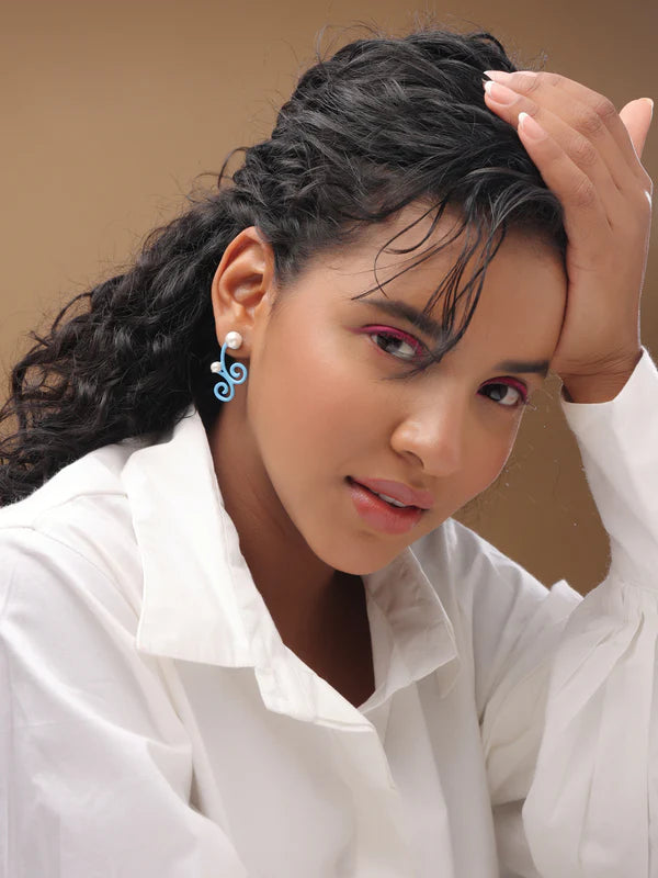 Water Tribe Pearl Earrings