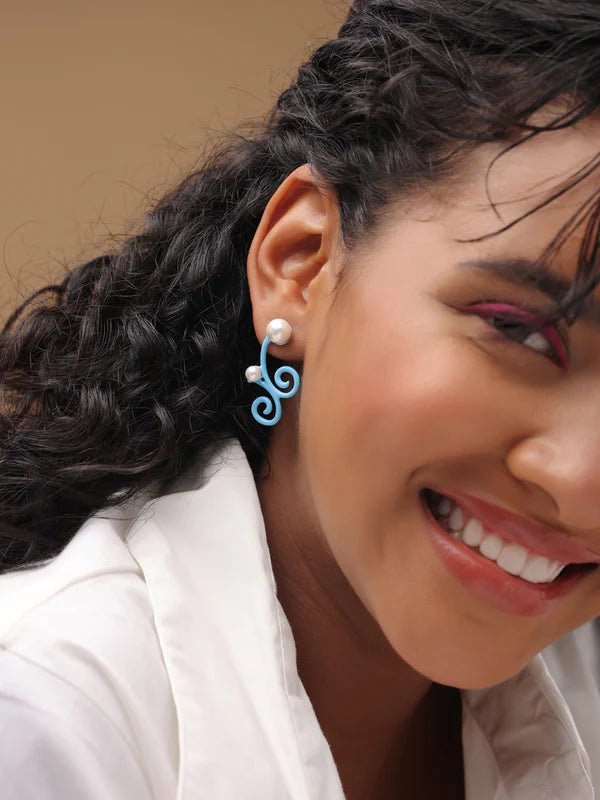 Water Tribe Pearl Earrings