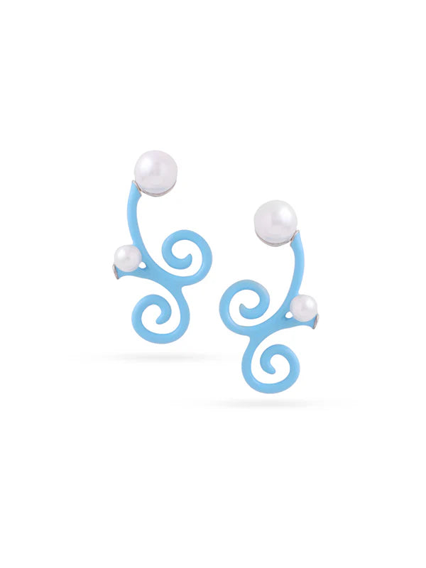 Water Tribe Pearl Earrings
