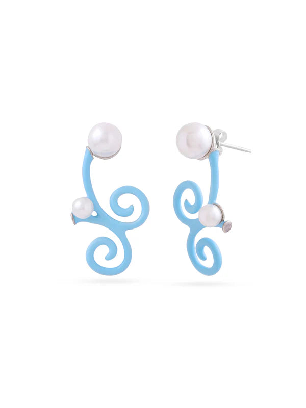 Water Tribe Pearl Earrings