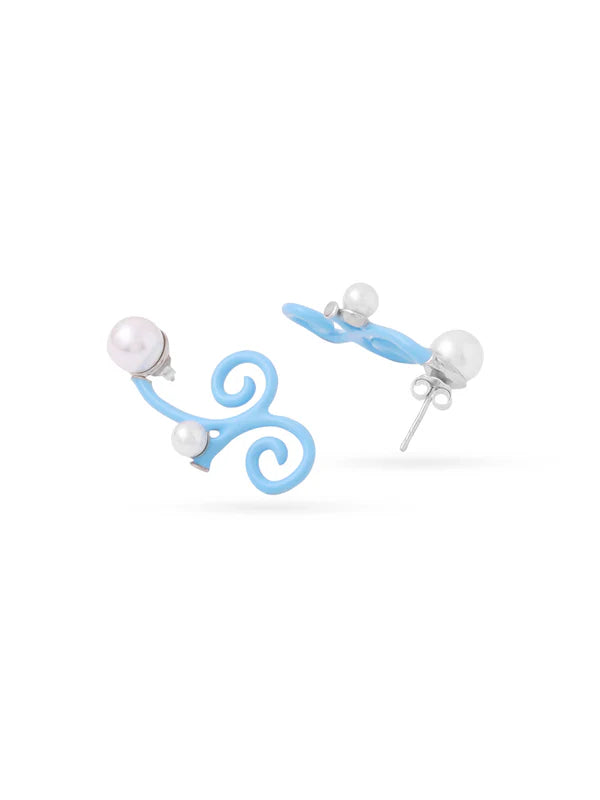 Water Tribe Pearl Earrings