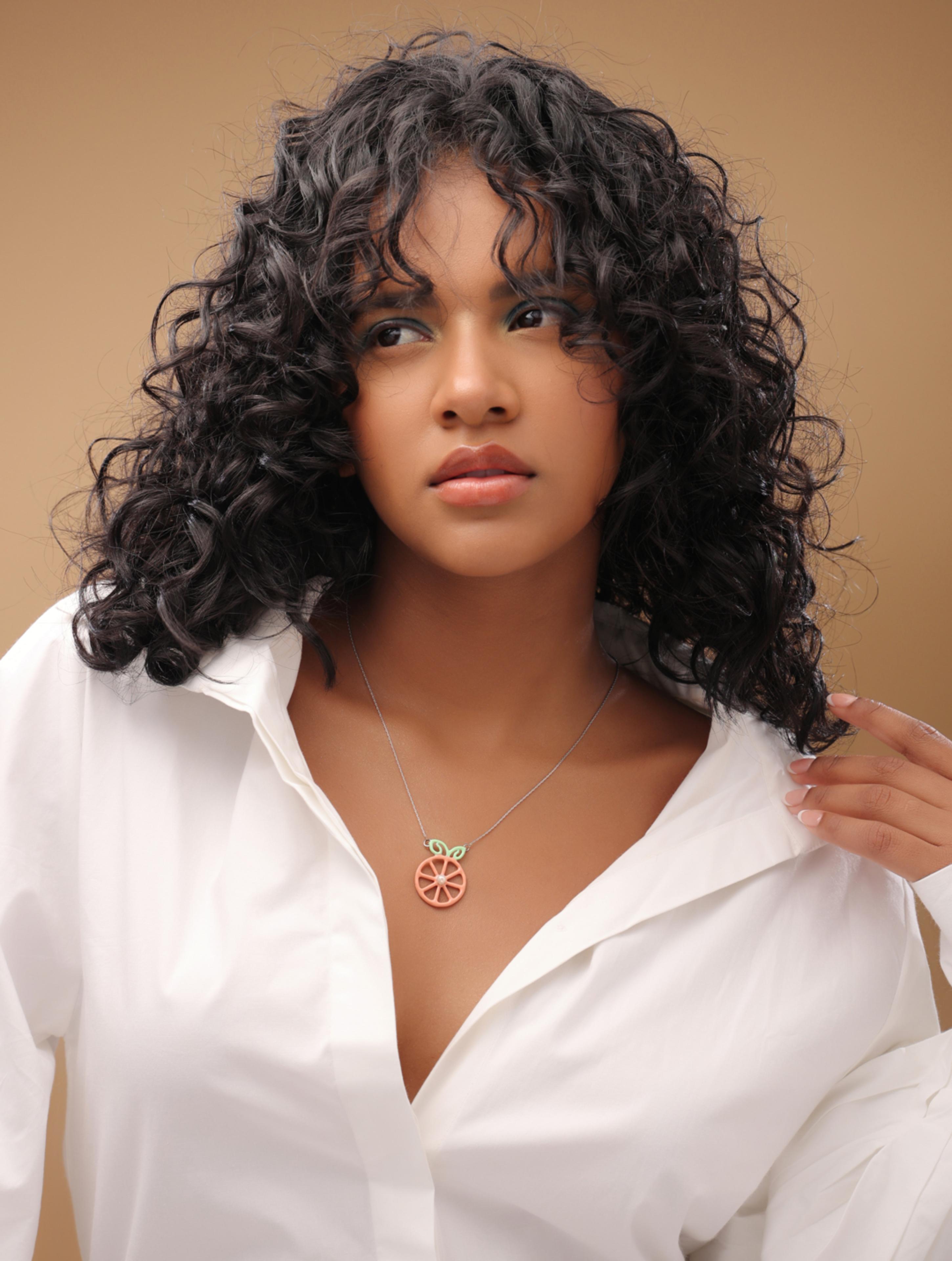 Rhodium Summer Fruit Corolla Pearl 925 Sterling Silver Pendant For Women