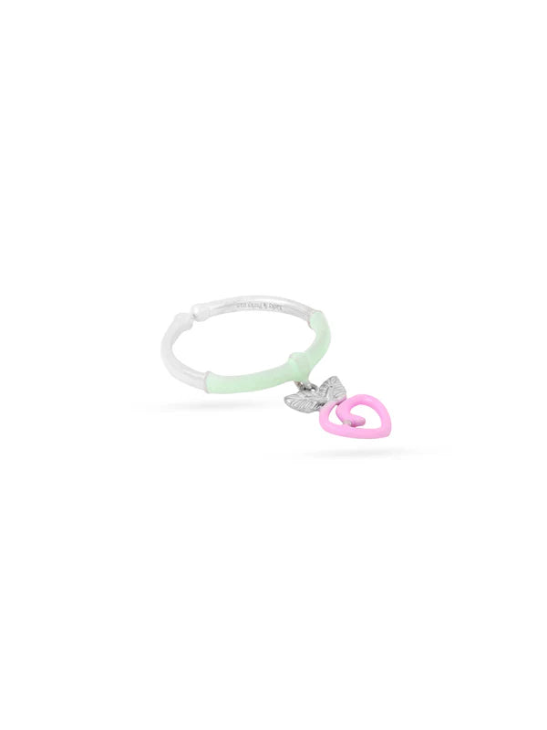 Strawberry Vine Adjustable Enamel Ring