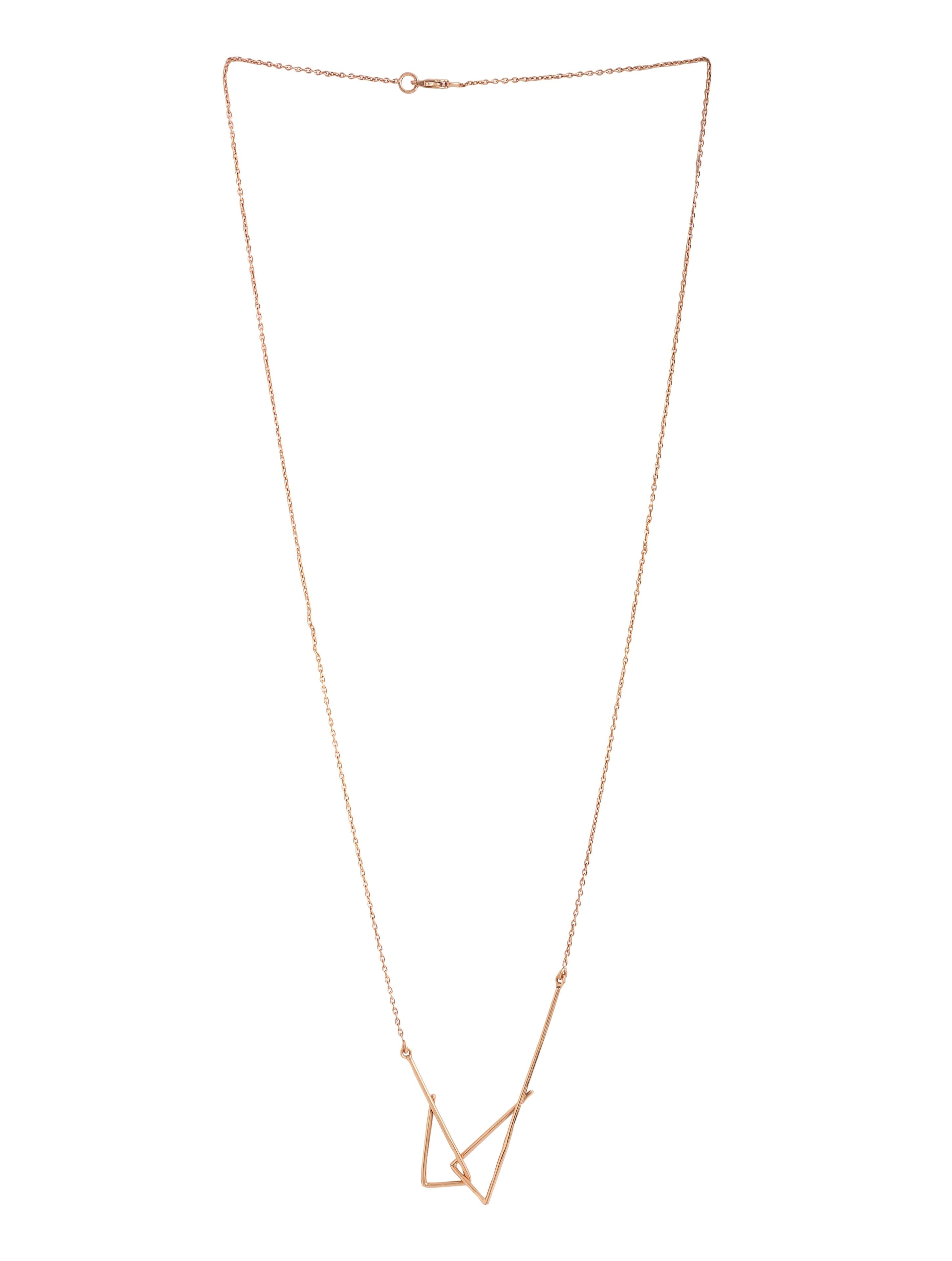 Rose Gold Plating Geometric Circular Elysian 925 Sterling Silver Necklace For Women