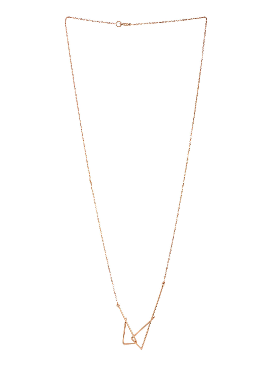 Rose Gold Plating Geometric Circular Elysian 925 Sterling Silver Necklace For Women