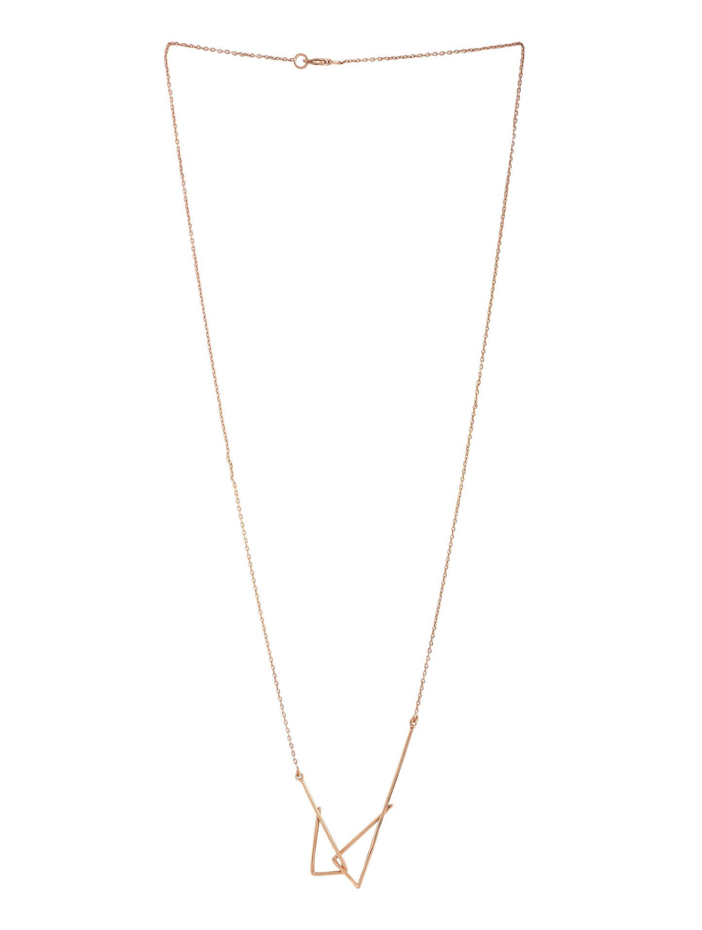 Rose Gold Plating Geometric Circular Elysian 925 Sterling Silver Necklace For Women