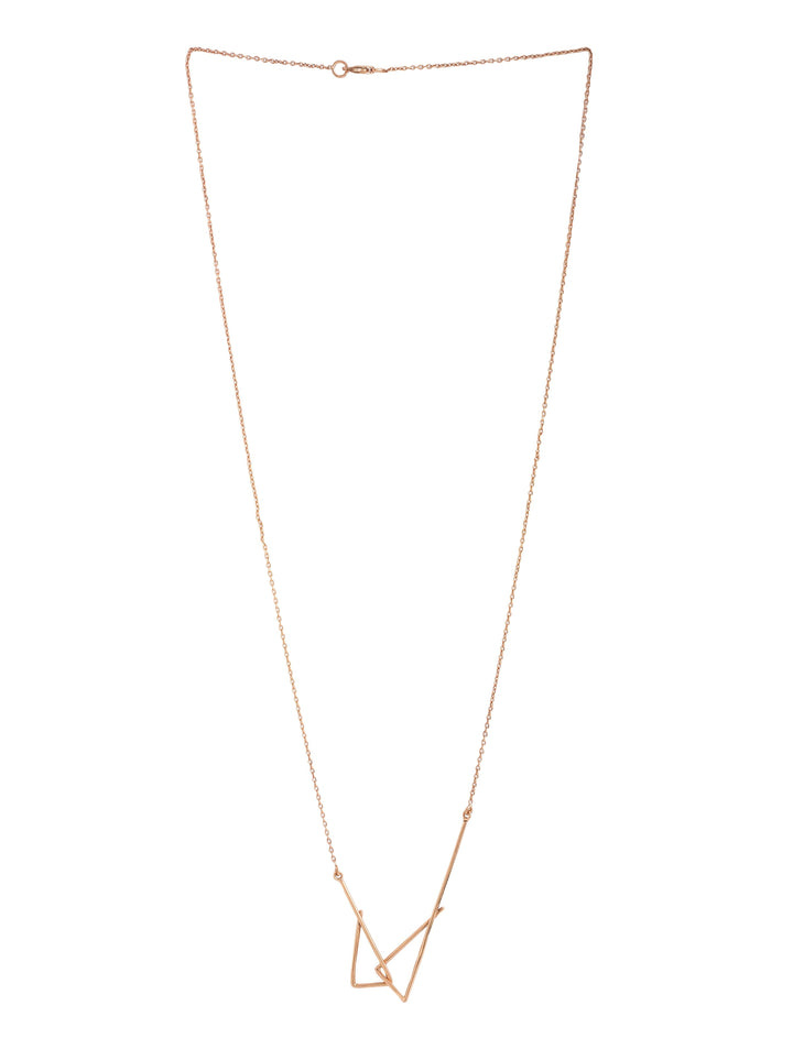 Rose Gold Plating Geometric Circular Elysian 925 Sterling Silver Necklace For Women