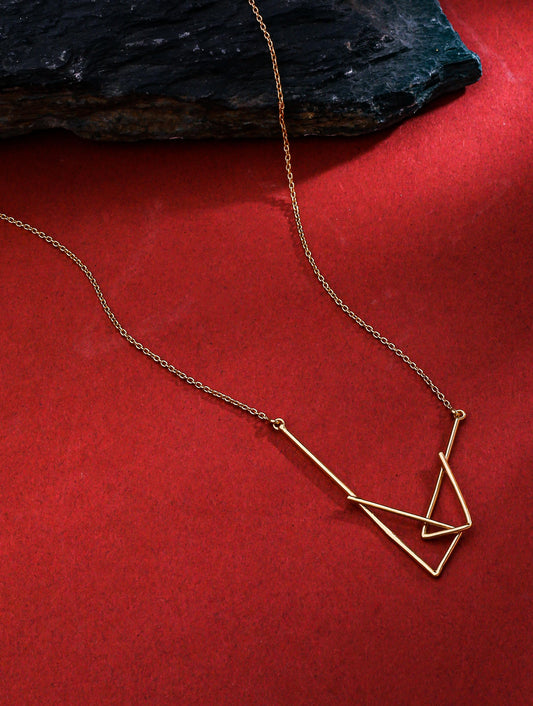 Rose Gold Plating Geometric Circular Elysian 925 Sterling Silver Necklace For Women