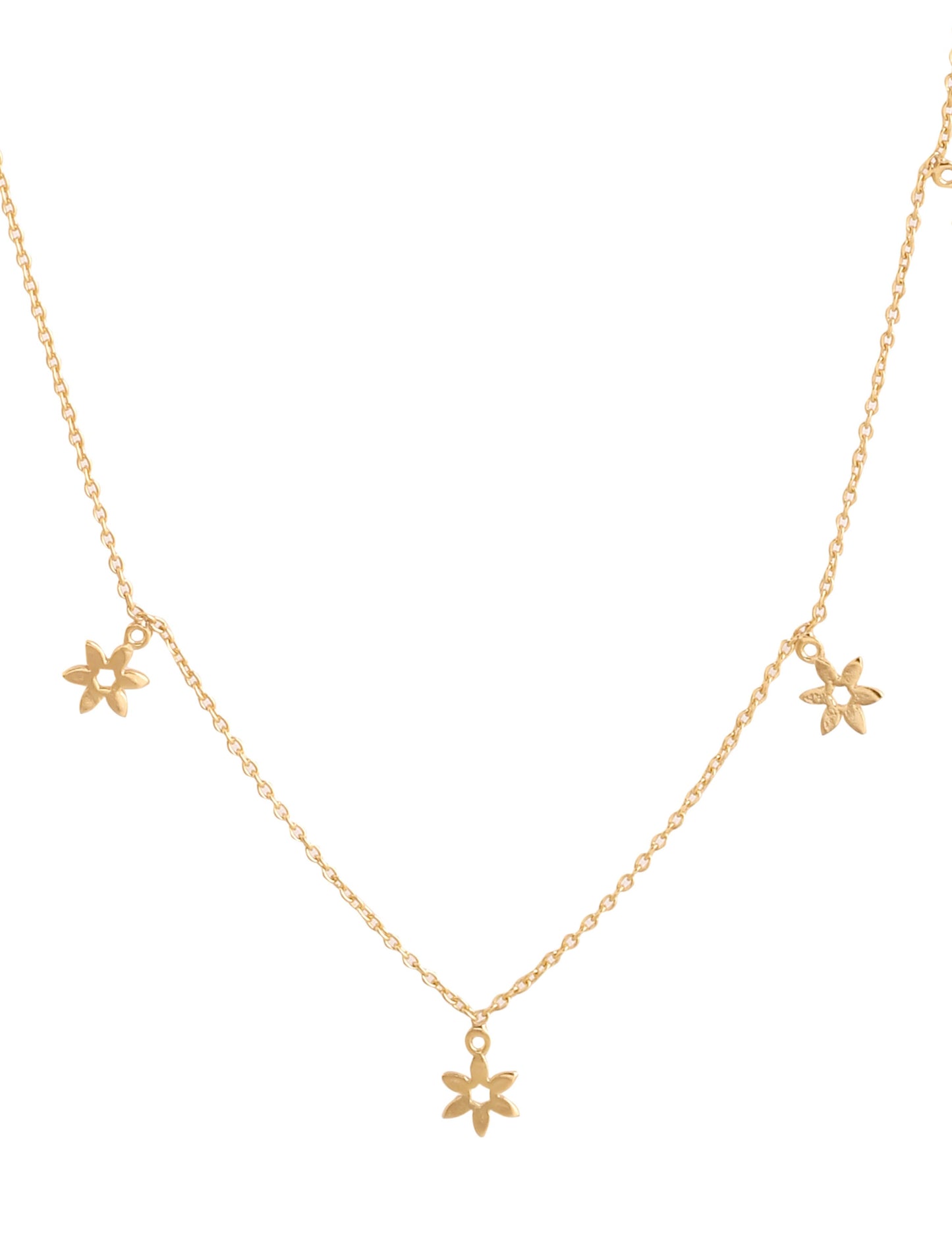 24K Gold Plating Love and Nature Elysian 925 Sterling Silver Necklace For Women