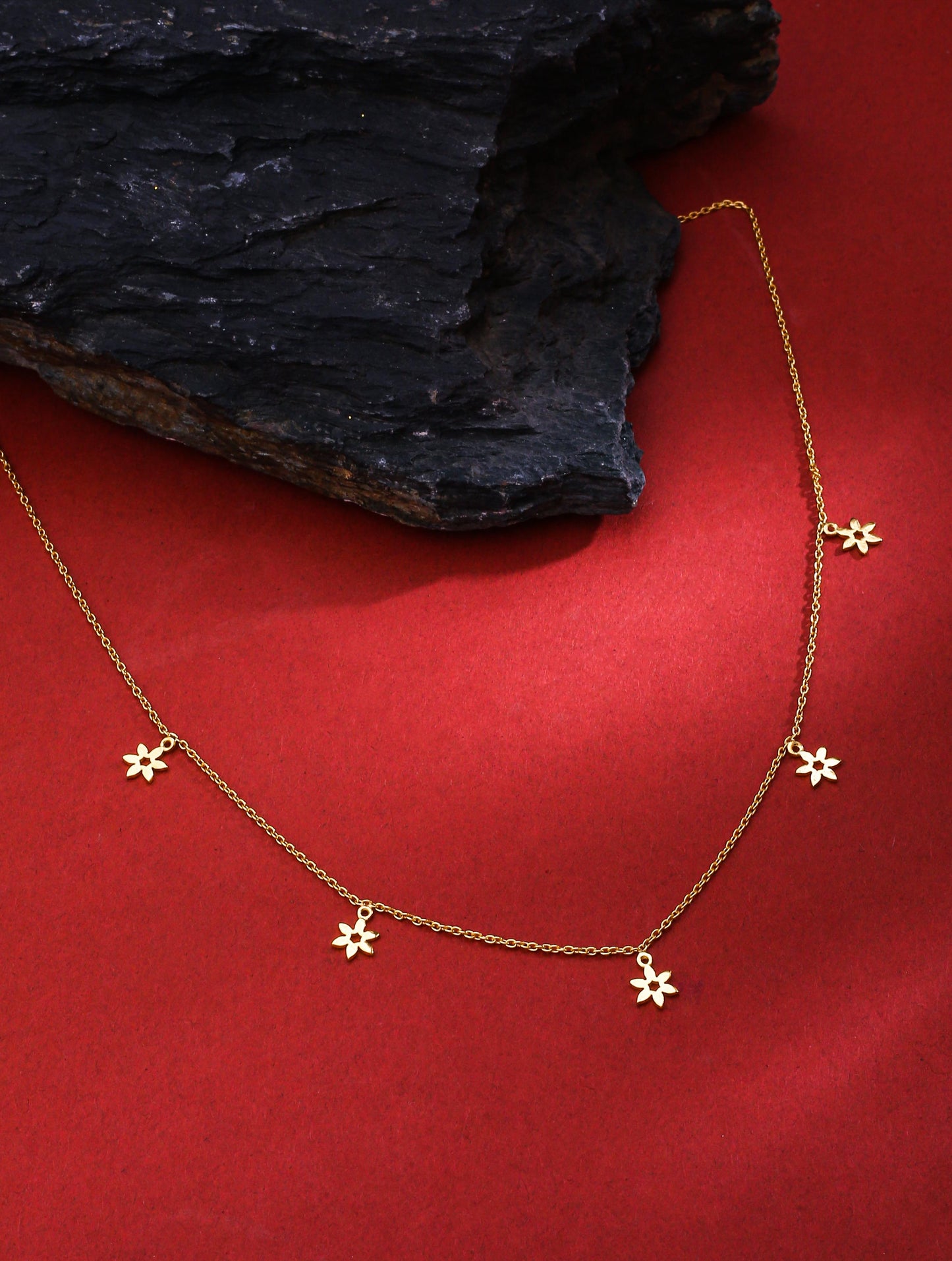 24K Gold Plating Love and Nature Elysian 925 Sterling Silver Necklace For Women