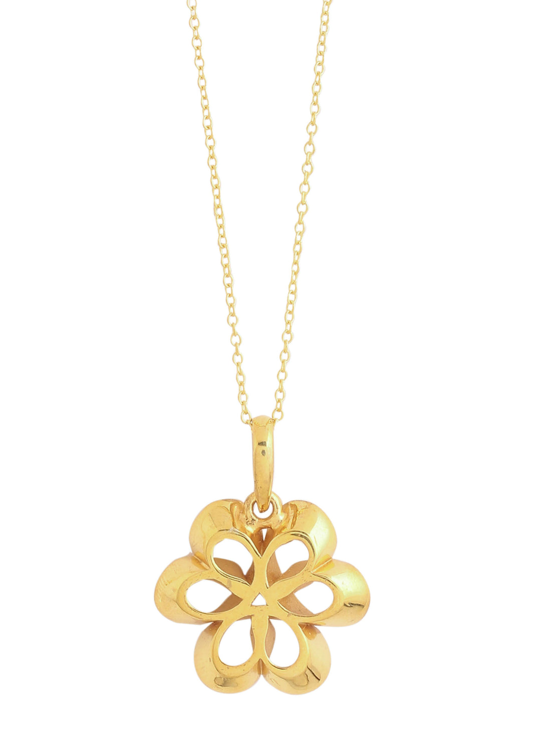 24K Gold Plating Love Blossoms Elysian 925 Sterling Silver Pendant For Women
