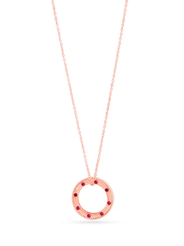 Rose Gold Passionate Diamond Elysian 925 Sterling Silver Ring Pendant For Women