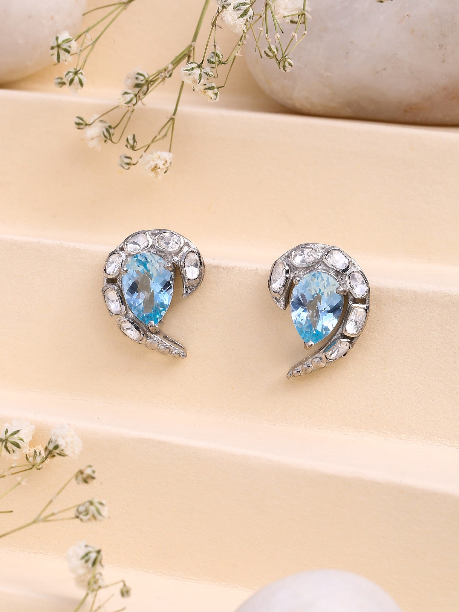 Topaz Brilliance 925 Sterling Silver Earrings For Women