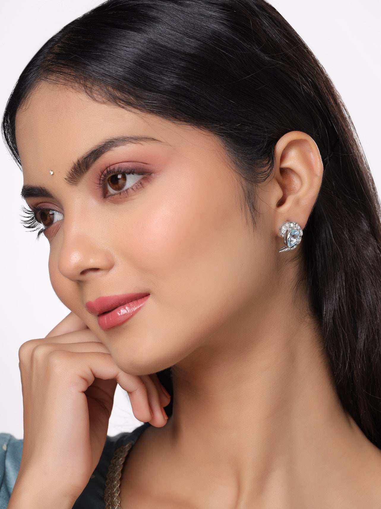 Topaz Brilliance 925 Sterling Silver Earrings For Women