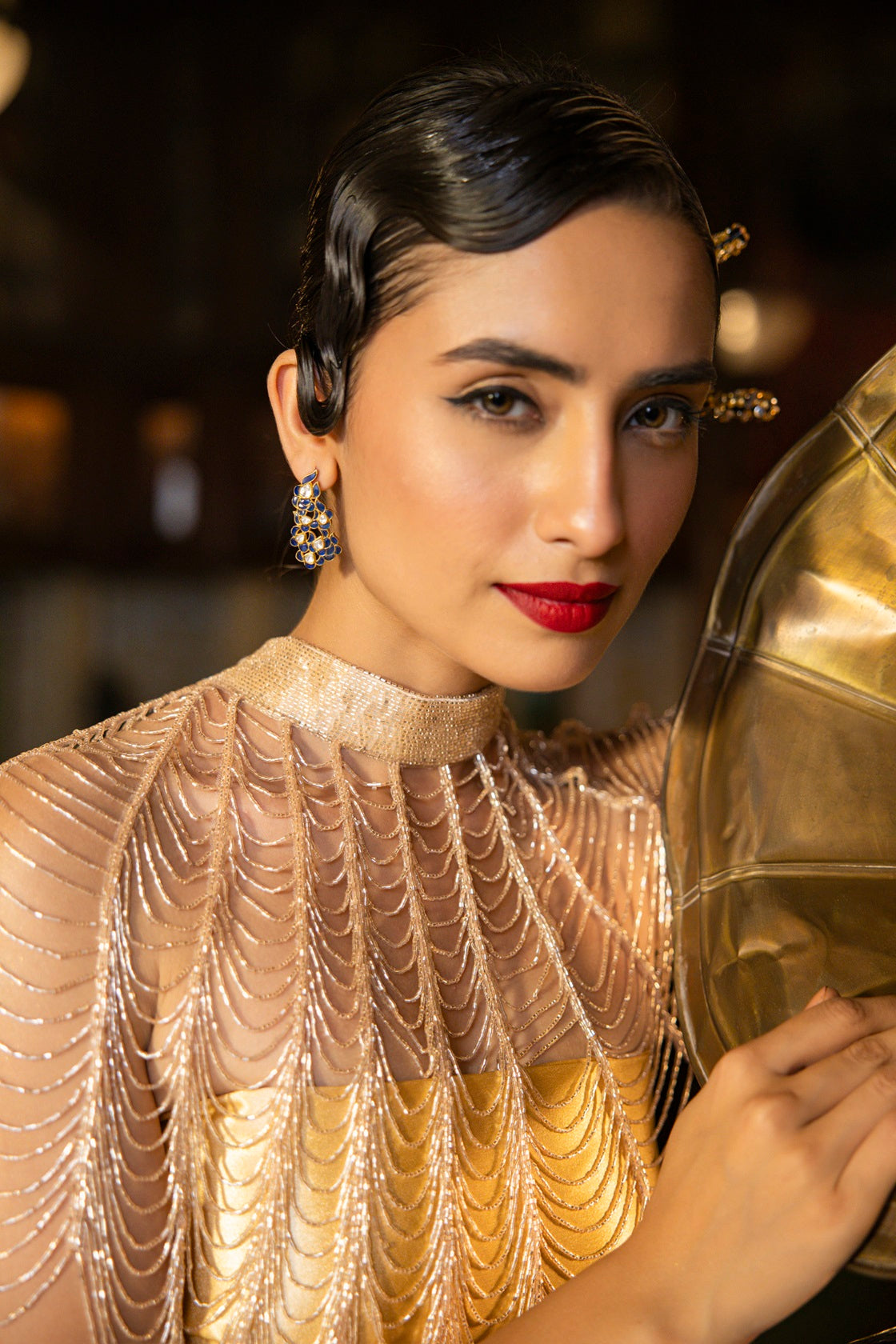 Blue Talfe Artistry 925 Sterling Silver Earrings For Women