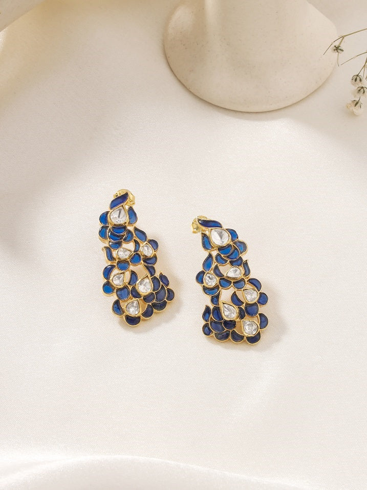 Blue Talfe Artistry 925 Sterling Silver Earrings For Women