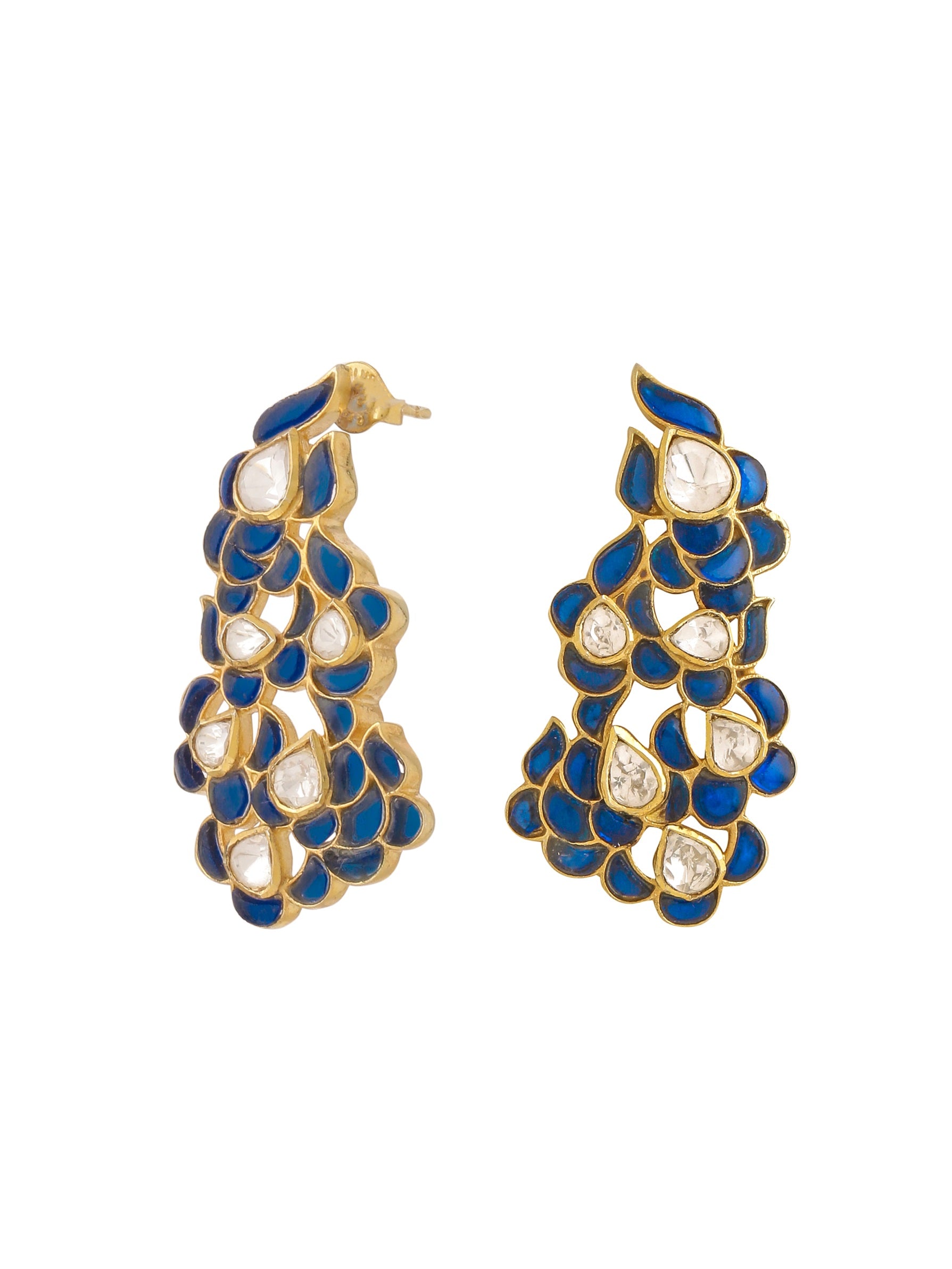 Blue Talfe Artistry 925 Sterling Silver Earrings For Women