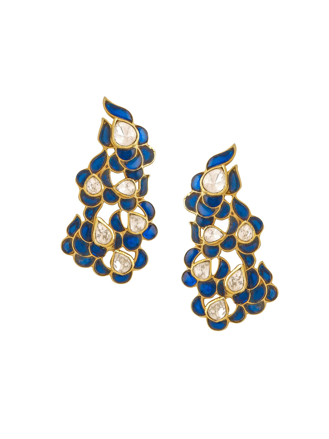 Blue Talfe Artistry 925 Sterling Silver Earrings For Women