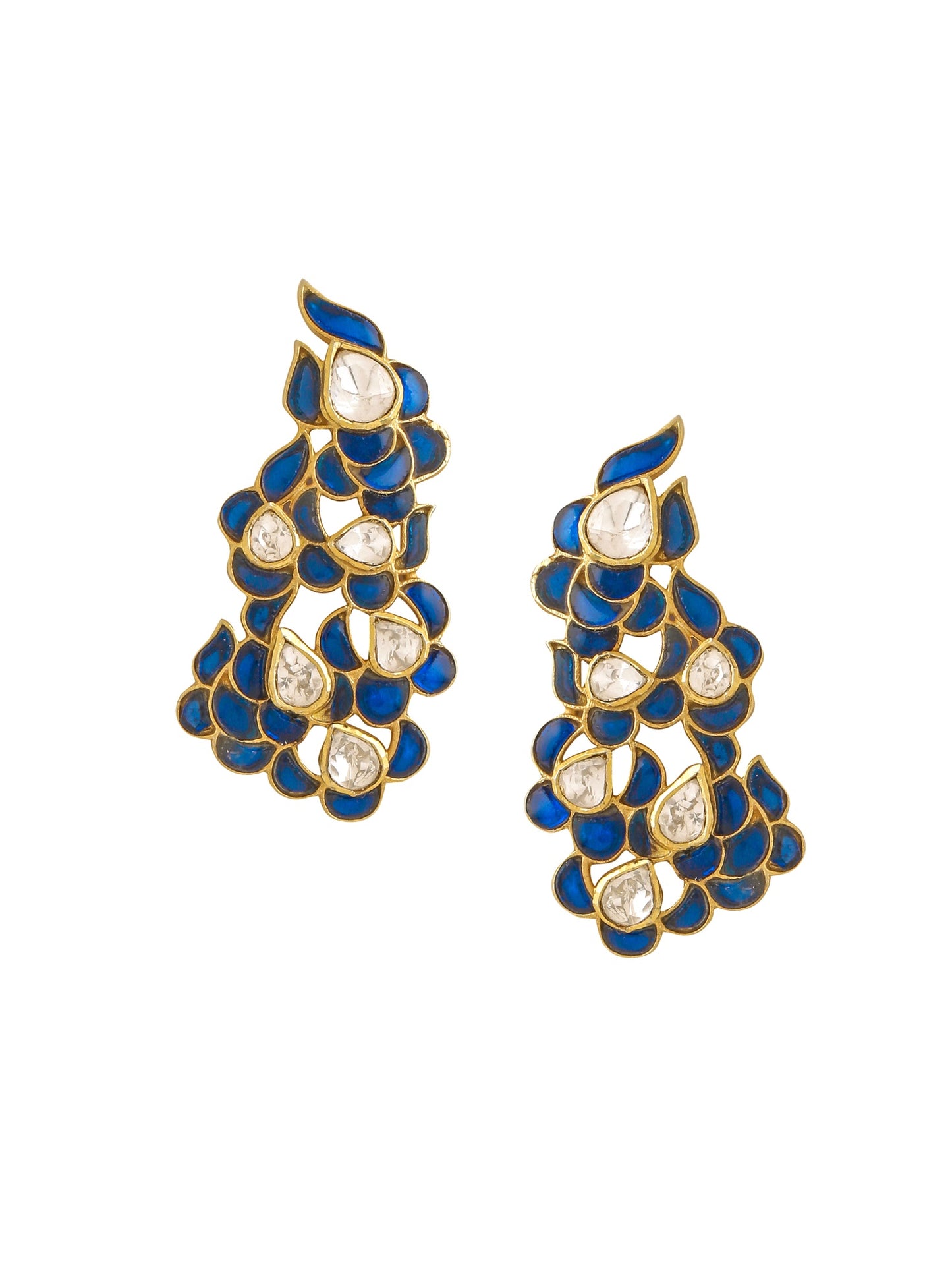 Blue Talfe Artistry 925 Sterling Silver Earrings For Women