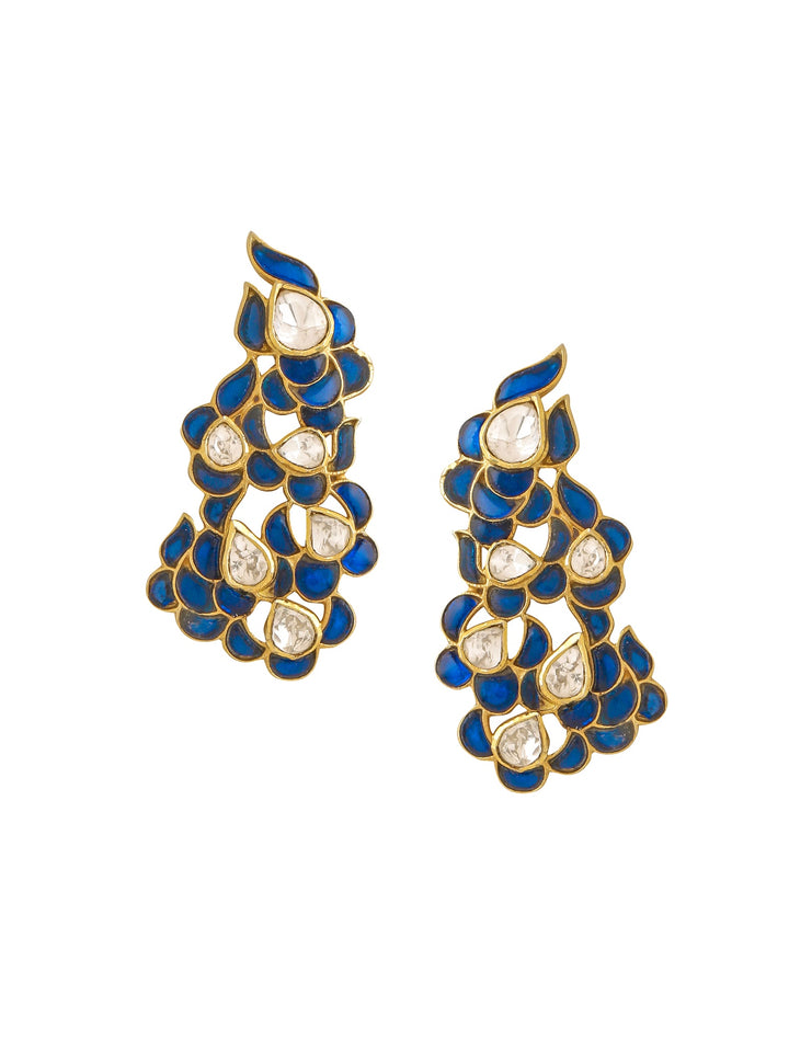 Blue Talfe Artistry 925 Sterling Silver Earrings For Women