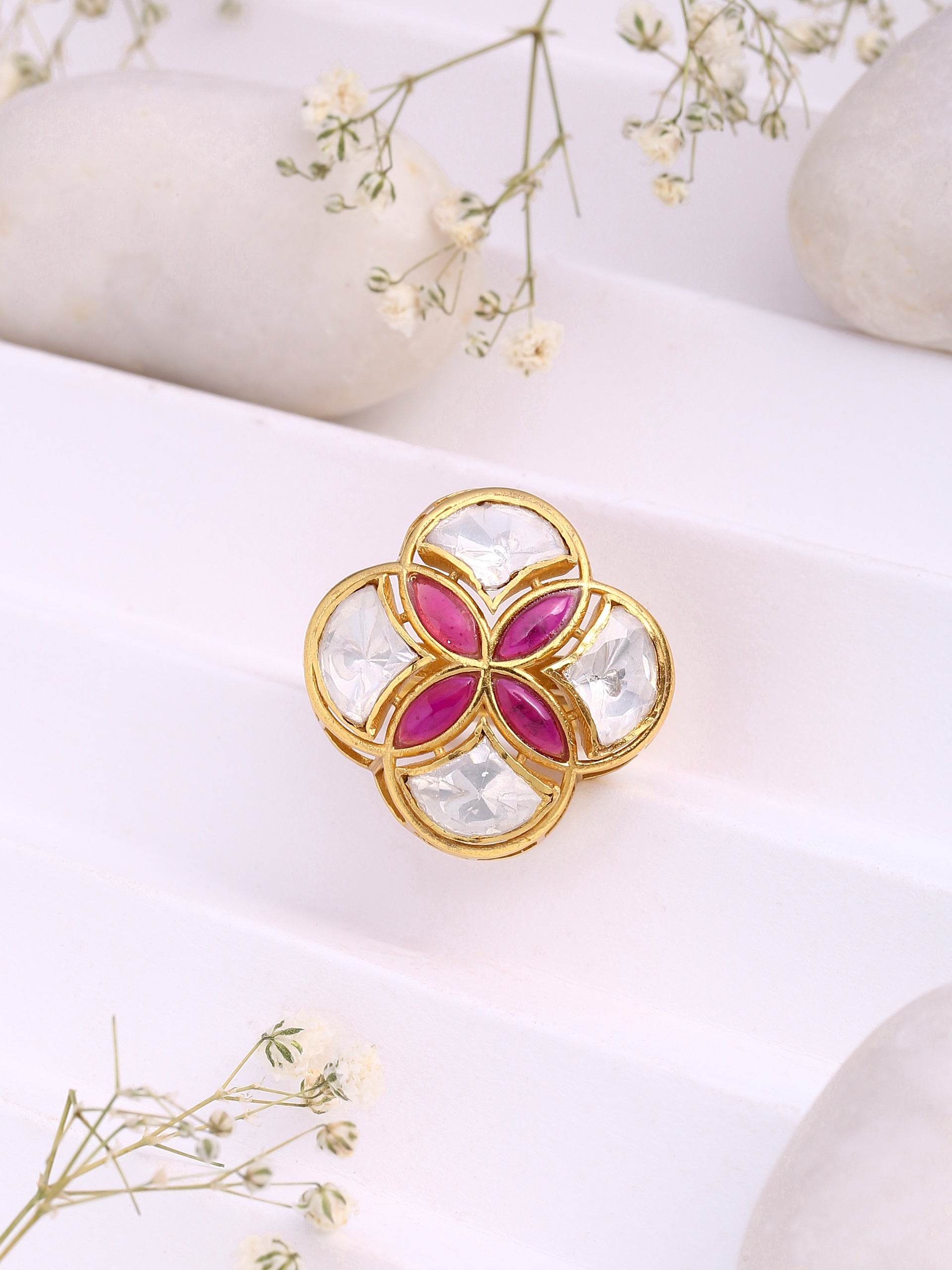 Polki & Talfe Wedding Bliss 925 Sterling Silver Ring For Women