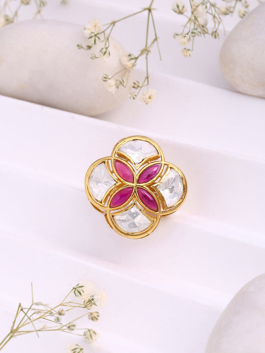 Polki & Talfe Wedding Bliss 925 Sterling Silver Ring For Women