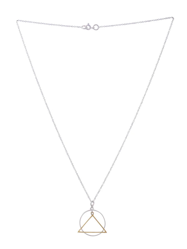 Geometric Harmony Pendant Sterling Silver Jewellery For Men