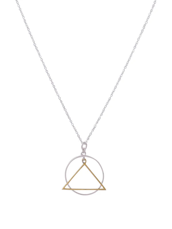 Geometric Harmony Pendant Sterling Silver Jewellery For Men