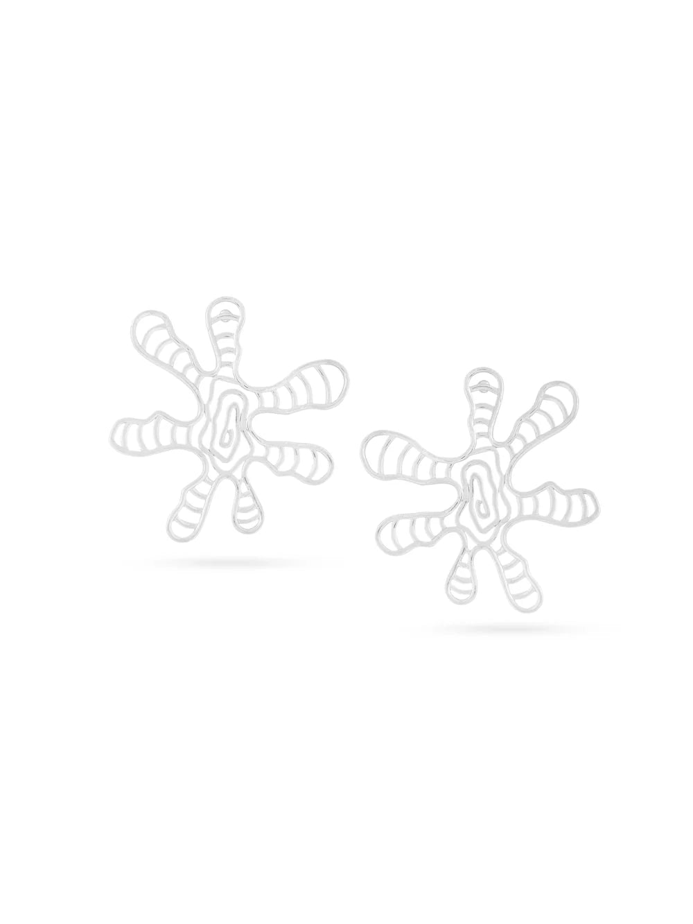 Lumina Rhodium Plated Nature 925 Sterling Silver Earrings For Women