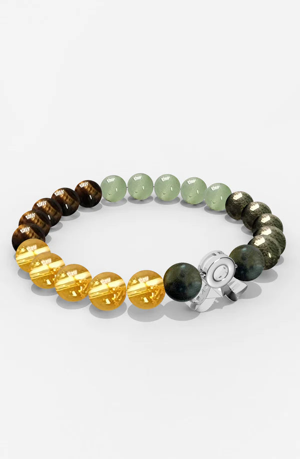 Sterling Silver Taurus Money Magnet Bracelet For Men