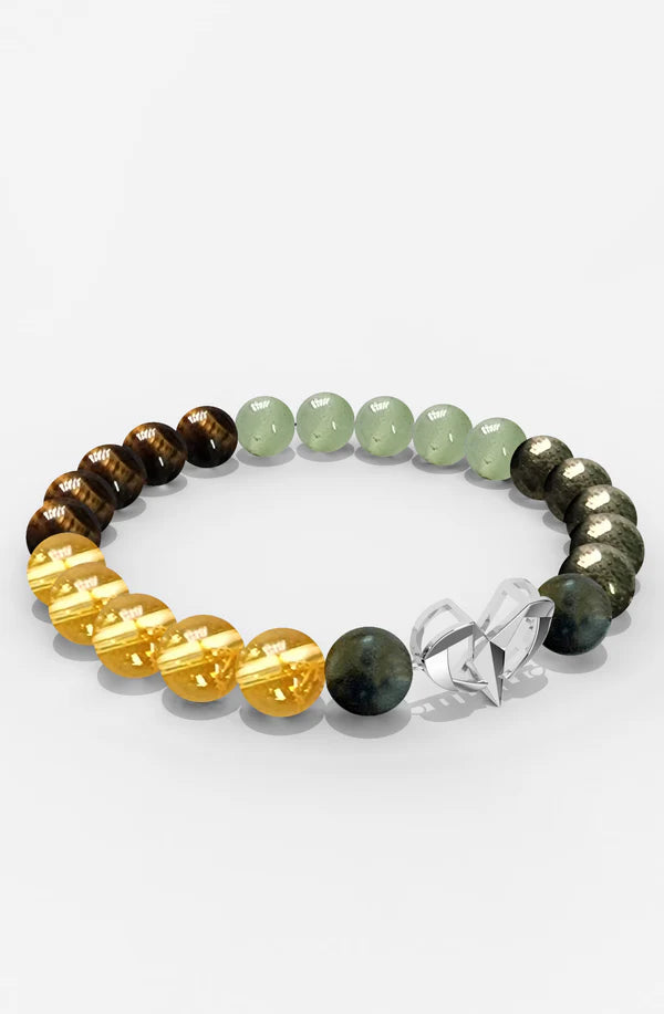 Sterling Silver Aries Money Magnet Bracelet For Men