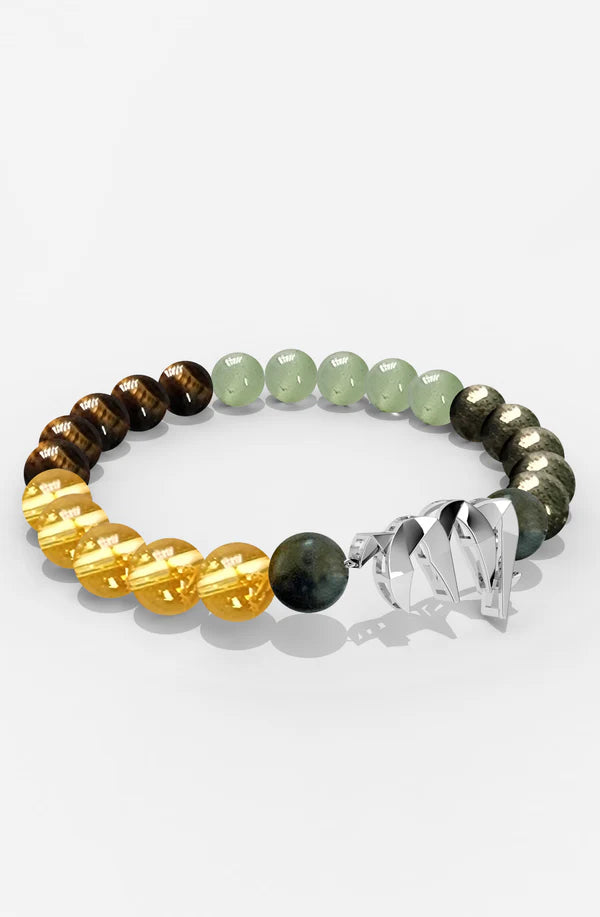 Sterling Silver Virgo Money Magnet Bracelet For Men