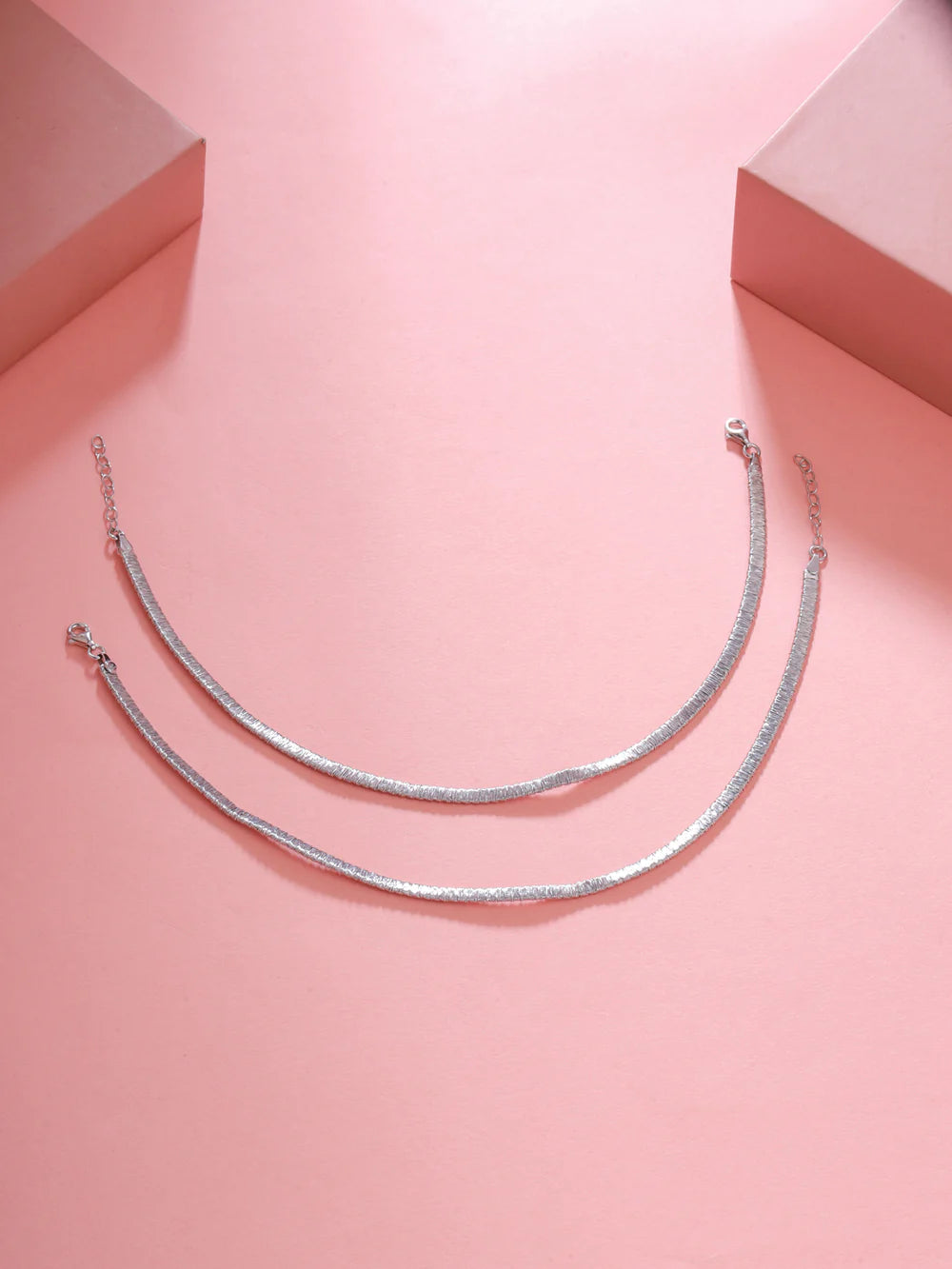 Silver Strip Anklet