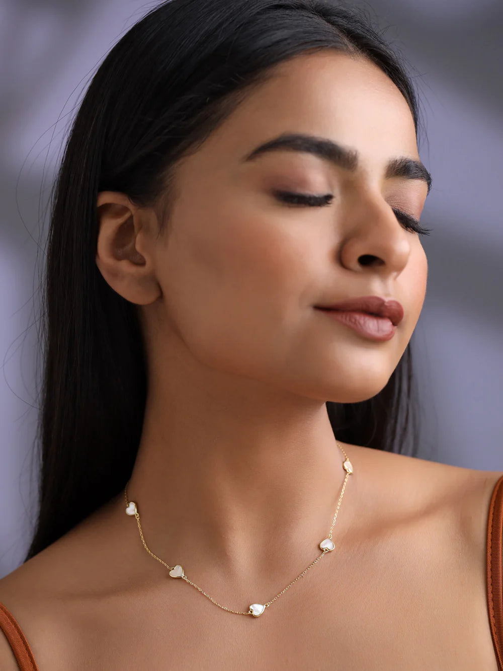 Heart Mother of Pearl Necklace