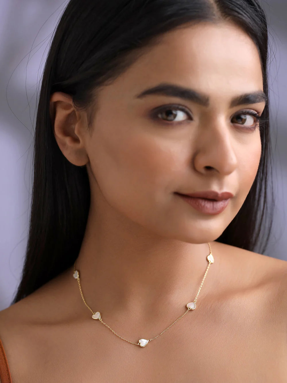 Heart Mother of Pearl Necklace