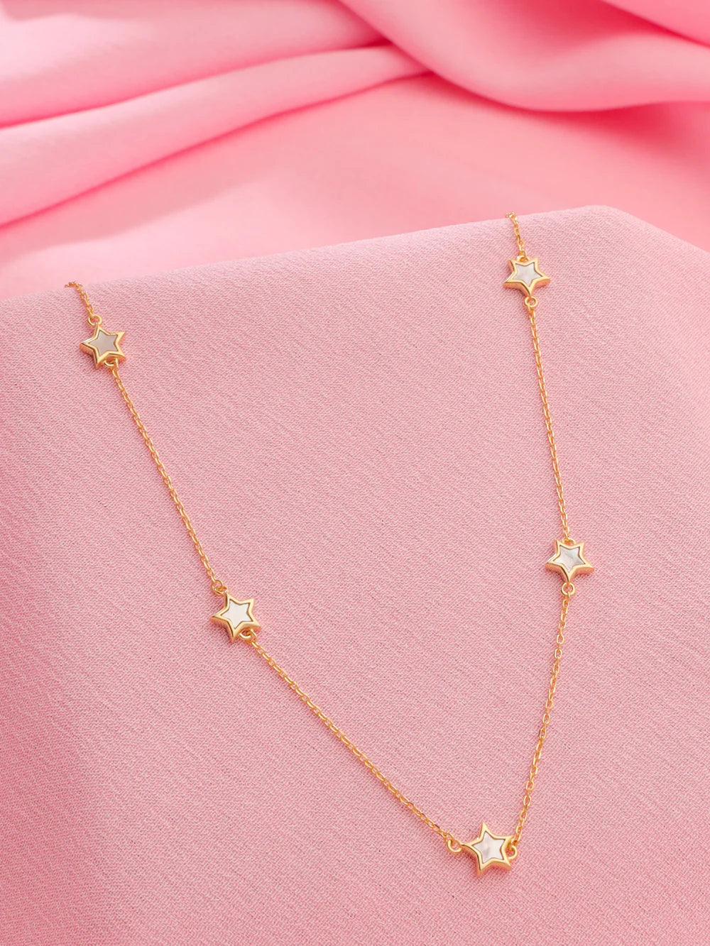 CELESTIAL MOTHER OF PEARL NECKLACE