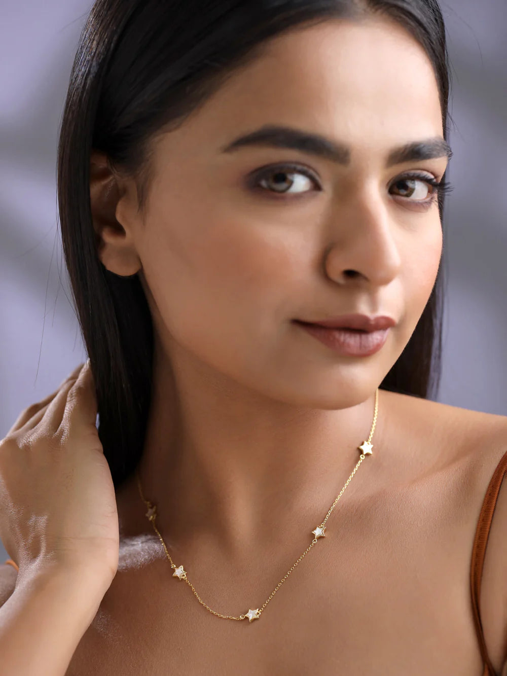 CELESTIAL MOTHER OF PEARL NECKLACE