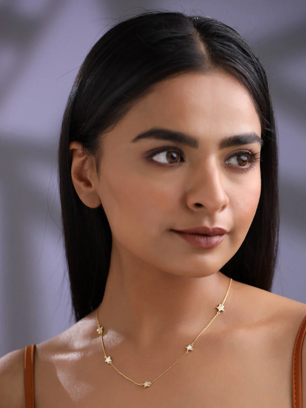 CELESTIAL MOTHER OF PEARL NECKLACE