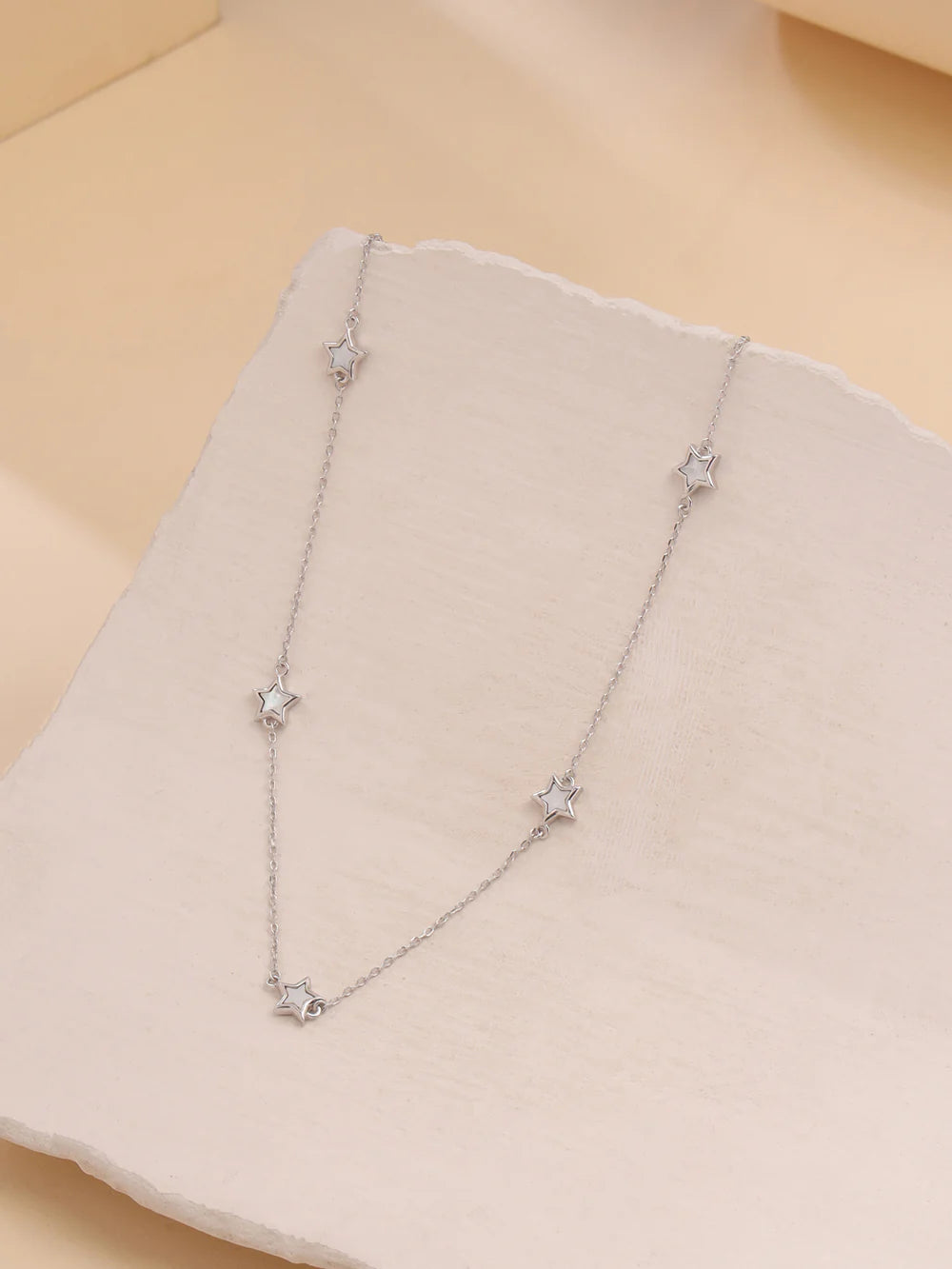 CELESTIAL MOTHER OF PEARL NECKLACE