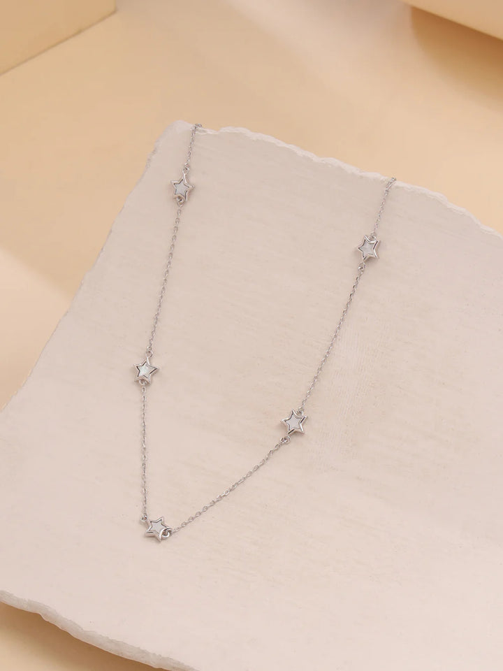 CELESTIAL MOTHER OF PEARL NECKLACE