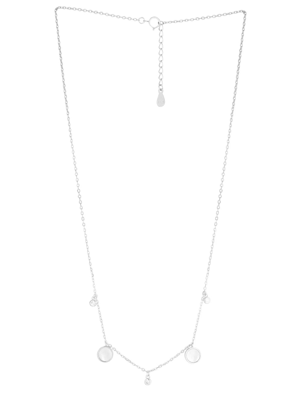 Stone Circle Mother of Pearl Necklace