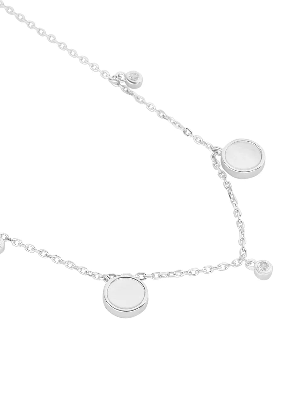 Stone Circle Mother of Pearl Necklace